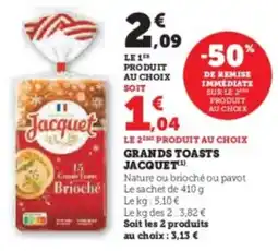 U Express Grands toasts jacquet offre