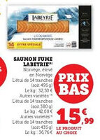 U Express Saumon fume labeyrie offre