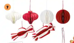 Gifi 6 décorations à suspendre offre