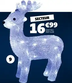 Gifi Renne acrylique 30 led offre