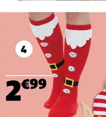 Gifi Chaussettes hautes de noël offre
