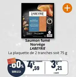 Coccinelle Express Labeyrie - saumon fumé norvège offre