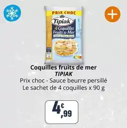 Coccinelle Express Tipiak - coquilles fruits de mer offre
