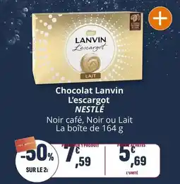 Coccinelle Express Nestlé - chocolat lanvin l'escargot offre