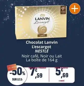 Coccinelle Express Nestlé - chocolat lanvin l'escargot offre