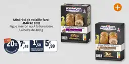Coccinelle Express Maître coq - mini rôti de volaille farci offre