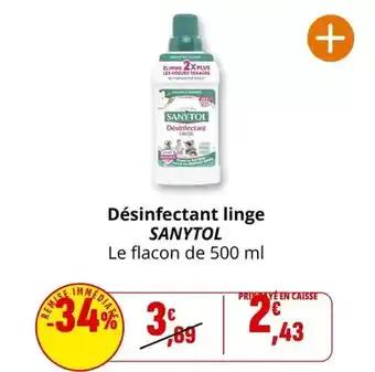 Coccinelle Express Sanytol - désinfectant linge offre