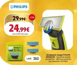 Darty Philips - accessoire rasage qp2s2/50-skystème double protection offre