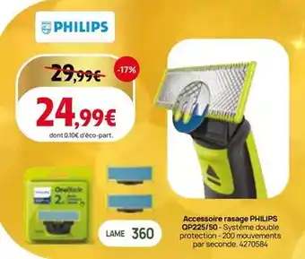 Darty Philips - accessoire rasage qp2s2/50-skystème double protection offre