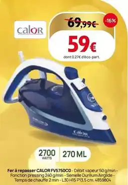 Darty Calor - fer à repasser fv5750co offre