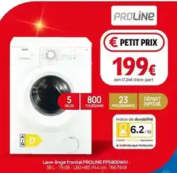 Darty Lave-linge frontal fps80dwh offre