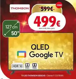 Darty Thomson - tv led tv 50qg45-classe fco176685 offre