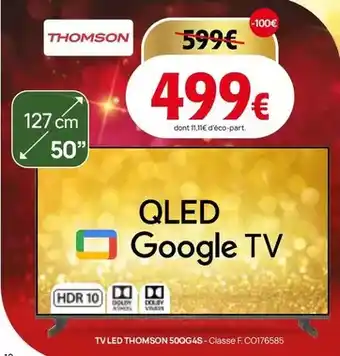 Darty Thomson - tv led tv 50qg45-classe fco176685 offre