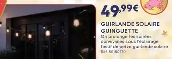 Darty Guirlande solaire guinguette offre
