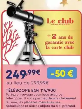 Darty Téléscope eq4 offre