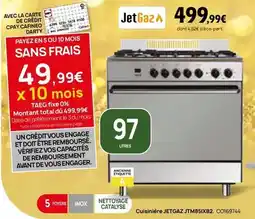 Darty Total - cuisiniere jetgaz jtm85k82 offre