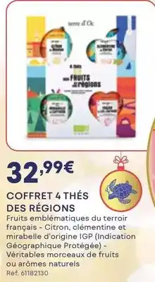 Darty Coffret 4 thés des regions offre