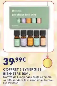 Darty Coffret 5 synergies bien-être 10ml offre