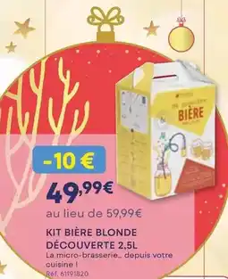 Darty Kit bière blonde découverte offre