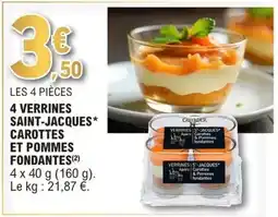 E.Leclerc Guyader - 4 verrines saint-jacques* carottes et pommes fondantes offre