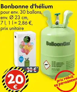 TEDi Bonbonne d'hélium offre