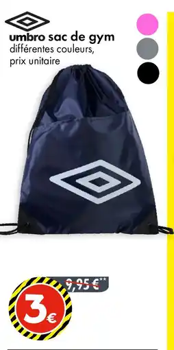 TEDi UMBRO Sac de gym offre