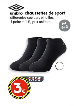 TEDi UMBRO Chaussettes de sport offre