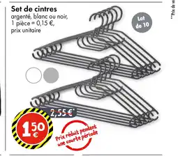 TEDi Set de cintres offre