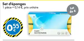 TEDi Set d'éponges offre