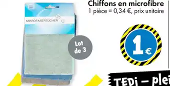 TEDi Chiffons en microfibre offre