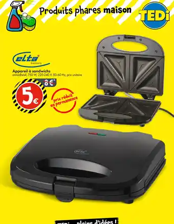 TEDi ELTA Appareil à sandwichs offre