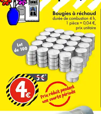 TEDi Bougies à réchaud offre