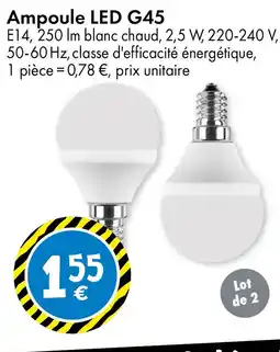 TEDi Ampoule LED G45 offre