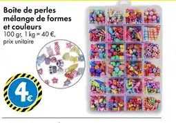 TEDi Boîte de perles mélange de formes et couleurs offre