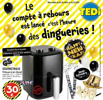 TEDi GOURMETMAXX Friteuse à air chaud offre