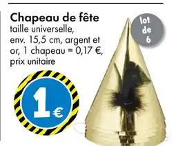TEDi Chapeau de fête taille universelle offre