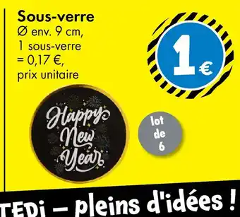 TEDi Sous-verre offre
