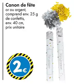 TEDi Canon de fête offre