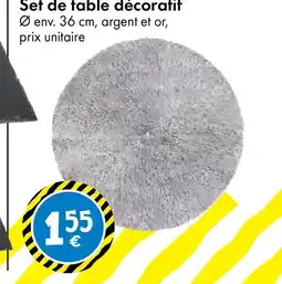 TEDi Set de table décoratif offre