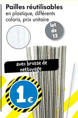 TEDi Pailles réutilisables offre