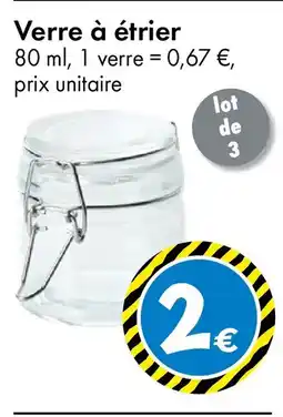 TEDi Verre à étrier offre