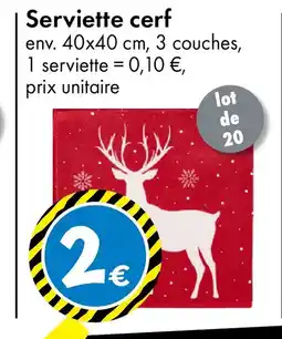 TEDi Serviette cerf offre