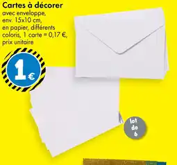 TEDi Cartes à décorer offre