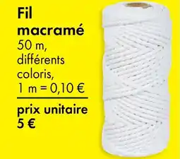 TEDi Fil macramé offre