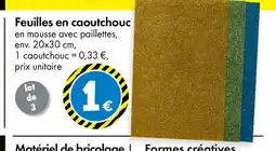 TEDi Feuilles en caoutchouc offre