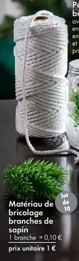 TEDi Matériau de bricolage branches de sapin offre