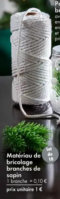 TEDi Matériau de bricolage branches de sapin offre