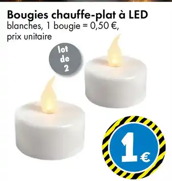TEDi Bougies chauffe-plat à LED offre