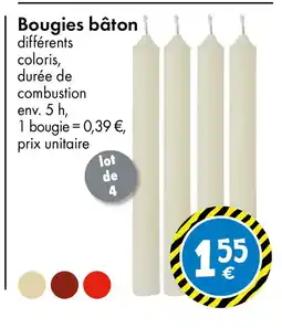 TEDi Bougies bâton offre