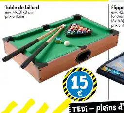 TEDi Table de billard offre